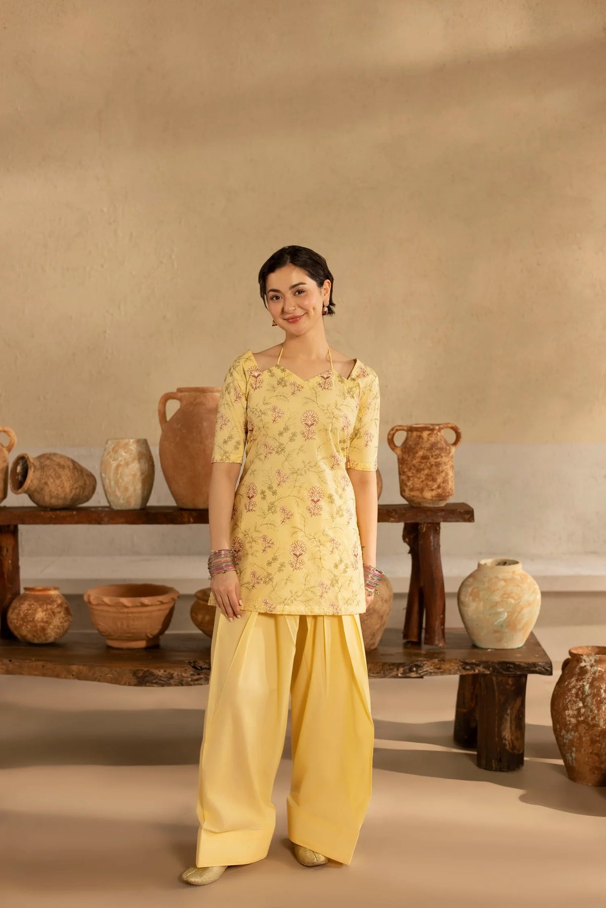 Yellow Daisy Embroidered