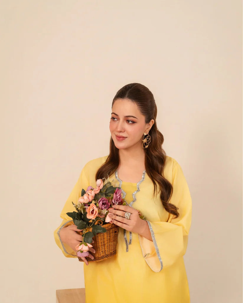 Coco silk embroidered 2pc