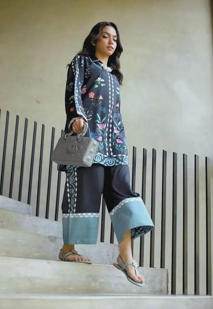 Aina Asif 2Pcs Stitched  Printed Shirt and Trouser