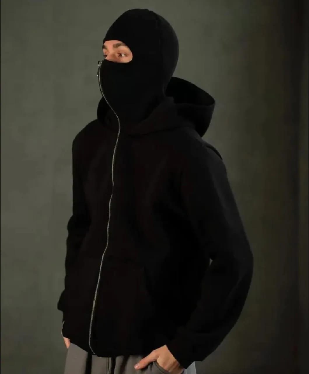 Men's Fleece Plain Zipper Hoodie
